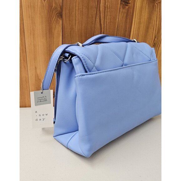 A New Day Purple Quilted Convertible Women's Bag - Picture 3 of 11